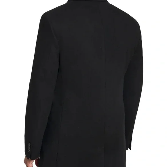 Kenneth Cole Men's Classic Black Trench Coat 44r nwt - Picture 5 of 15